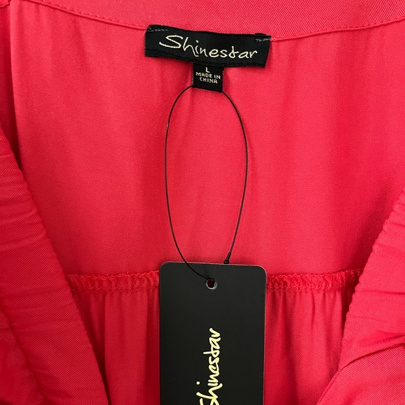 NWT Shinestar Puff Sleeve Dress - Picture 3 of 7